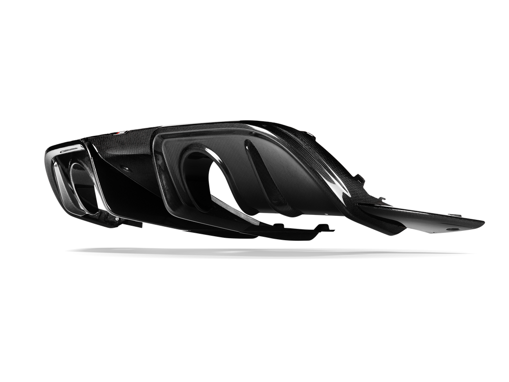 Akrapovic 718 Cayman GT4 RS (982) Carbon Rear Diffuser - Gloss-Exterior-Silicon Valley Bimmer