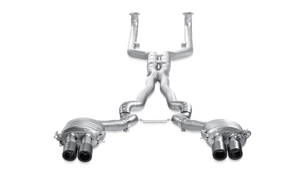 Akrapovic F12 / F13 M6 Evolution Exhaust System w/ Carbon Tail Pipe Set (Titanium)-Exhaust-Silicon Valley Bimmer