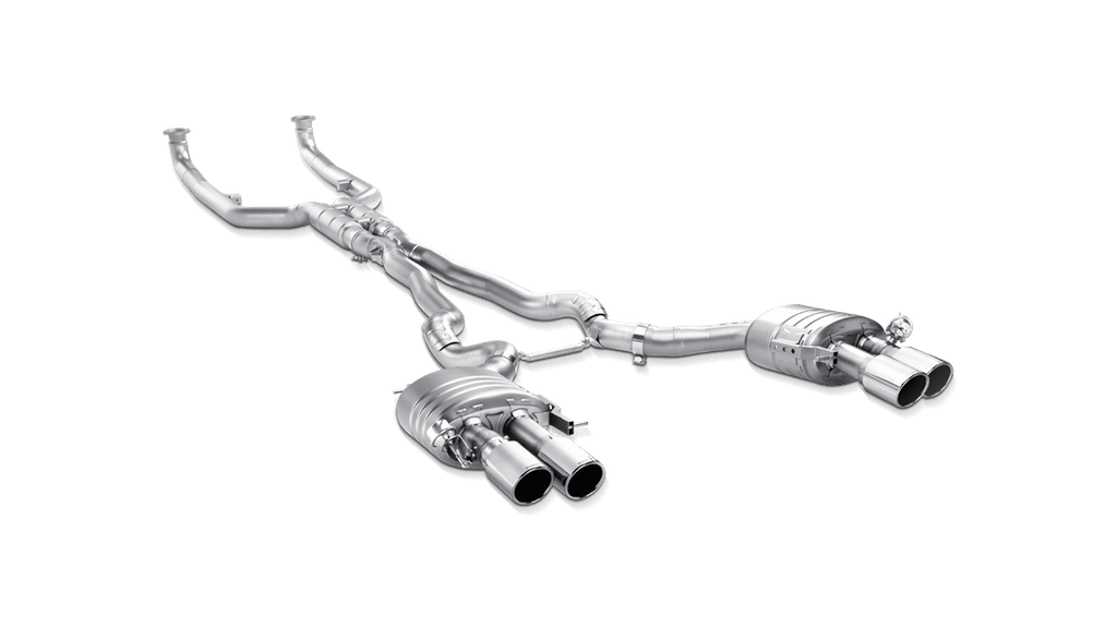 Akrapovic F12 / F13 M6 Evolution Exhaust System w/ Carbon Tail Pipe Set (Titanium)-Exhaust-Silicon Valley Bimmer