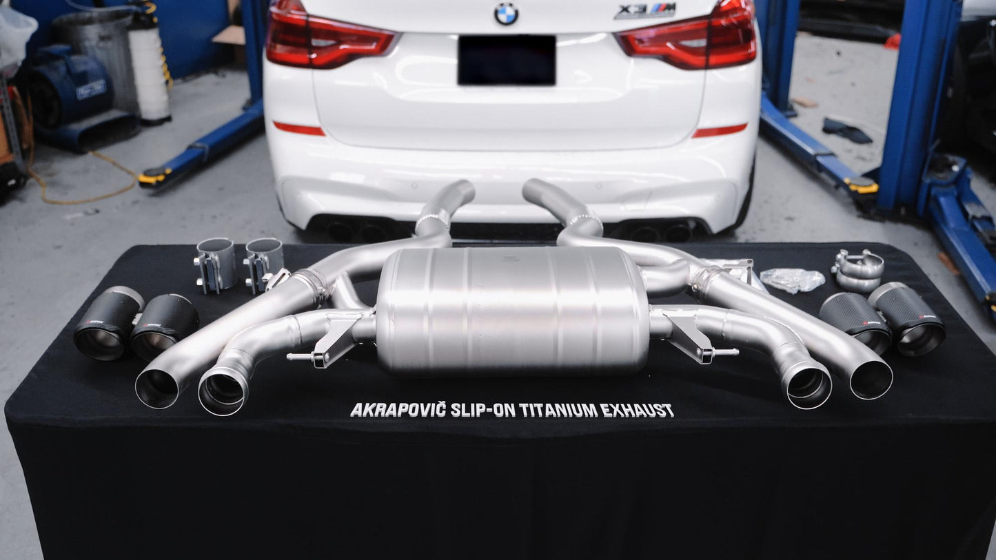 Akrapovic F9X X3M / X4M Titanium Slip-On Performance Exhaust-Exhaust-Silicon Valley Bimmer