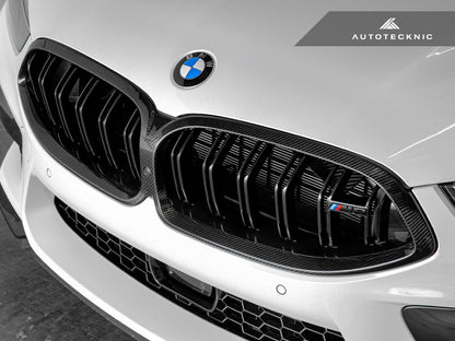 AutoTecknic F91 / F92 / F93 M8 Dry Carbon Front Grille Surrounds-Exterior-Silicon Valley Bimmer