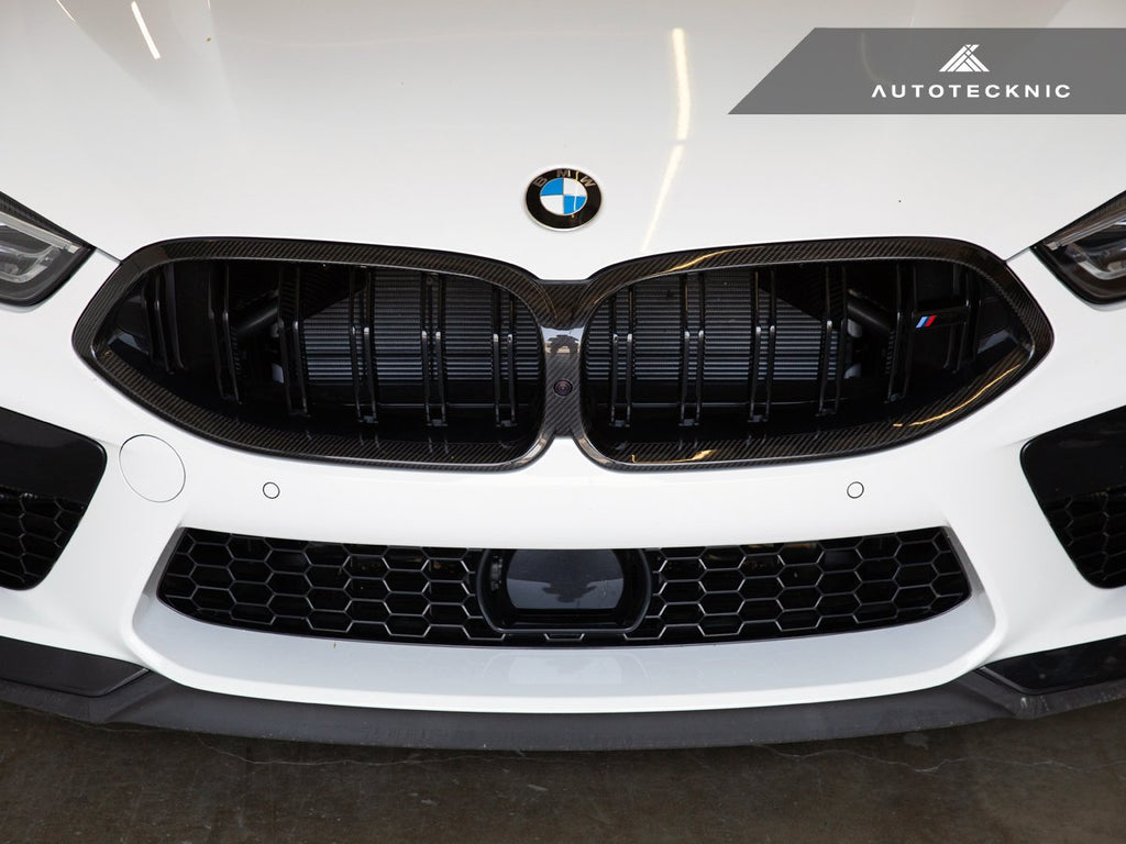 AutoTecknic F91 / F92 / F93 M8 Dry Carbon Front Grille Surrounds-Exterior-Silicon Valley Bimmer