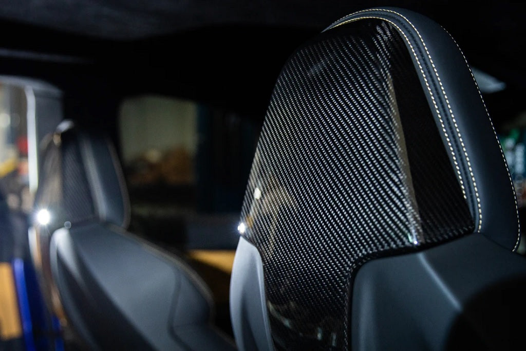 AutoTecknic F91 / F92 / F93 M8 Dry Carbon Seat Back Cover-Interior-Silicon Valley Bimmer