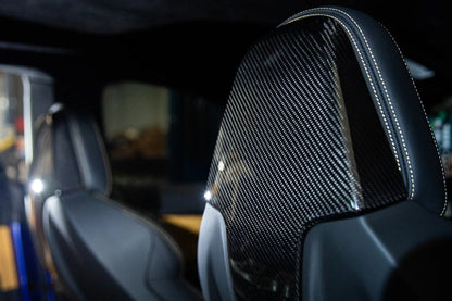 AutoTecknic F91 / F92 / F93 M8 Dry Carbon Seat Back Cover-Interior-Silicon Valley Bimmer