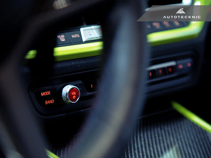 AutoTecknic G-Chassis Red Audio Volume Button-Interior-Silicon Valley Bimmer