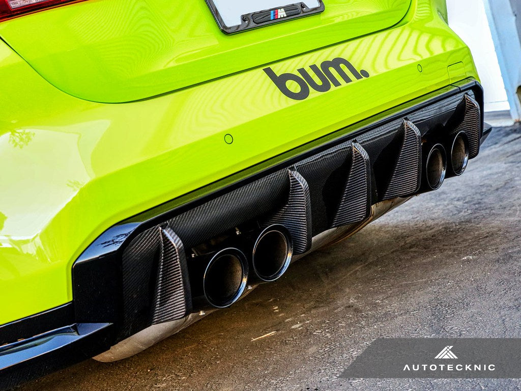 AutoTecknic G8X M3 / M4 Dry Carbon Performante Rear Diffuser-Exterior-Silicon Valley Bimmer