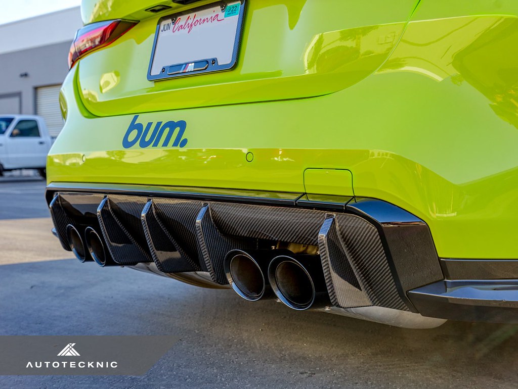 AutoTecknic G8X M3 / M4 Dry Carbon Performante Rear Diffuser-Exterior-Silicon Valley Bimmer