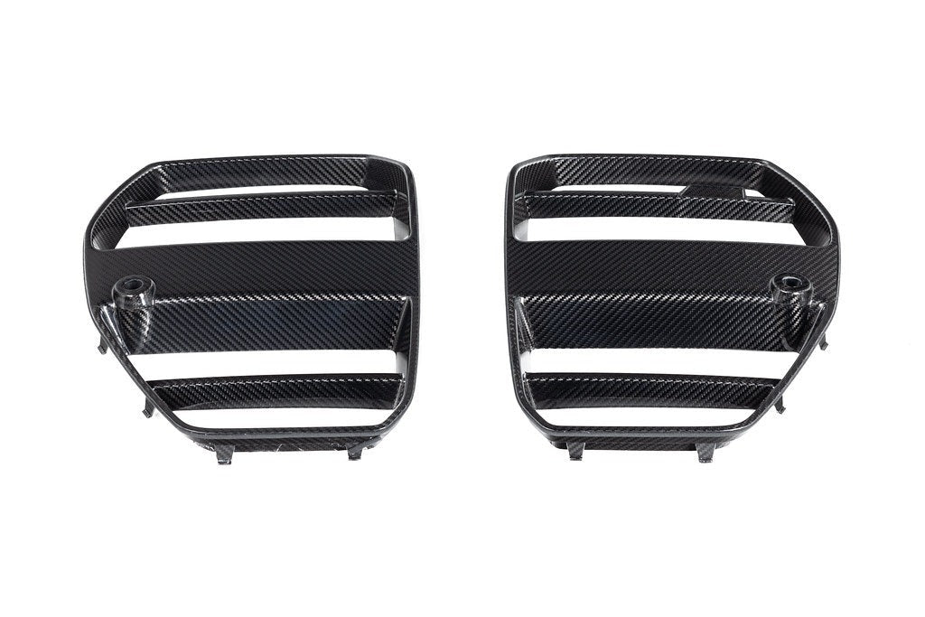 AutoTecknic G8X M3 / M4 Dry Carbon Podium V1 Front Grille-Exterior-Silicon Valley Bimmer