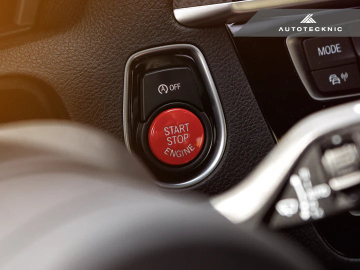 Autotecknic Bright Red Start Stop Button - F32/ F33/ F36 4-Series-Interior-Silicon Valley Bimmer