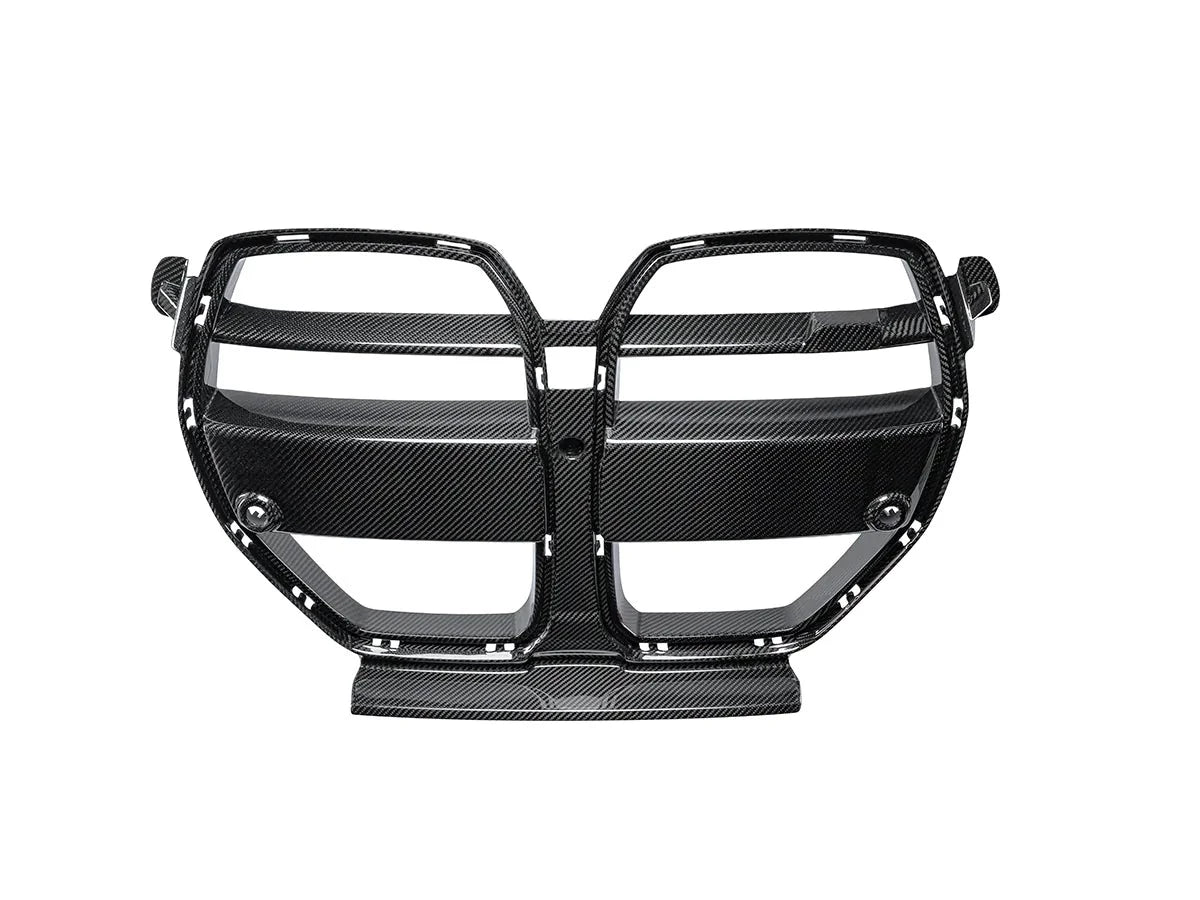 Autotecknic Dry Carbon Motorsport V2 Front Grille - G80 M3 G82 G83 M4-Exterior-Silicon Valley Bimmer