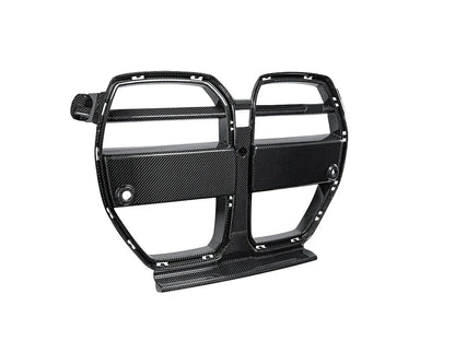 Autotecknic Dry Carbon Motorsport V2 Front Grille - G80 M3 G82 G83 M4-Exterior-Silicon Valley Bimmer