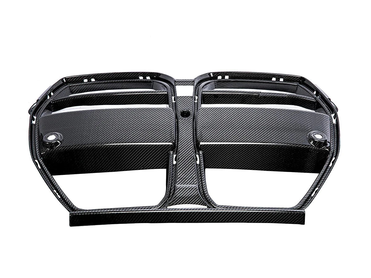 Autotecknic Dry Carbon Motorsport V2 Front Grille - G80 M3 G82 G83 M4-Exterior-Silicon Valley Bimmer