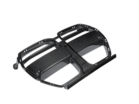Autotecknic Dry Carbon Motorsport V2 Front Grille - G80 M3 G82 G83 M4-Exterior-Silicon Valley Bimmer