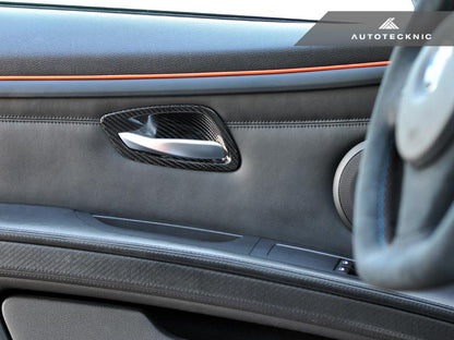 Autotecknic E9X M3 / 3-Series Dry Carbon Interior Door Handle Trim Set-Interior-Silicon Valley Bimmer