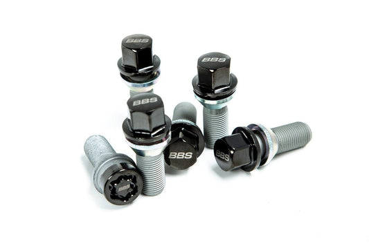 BBS M14x1.25 Locking Wheel Bolt Set - Black Chrome-Wheels-Silicon Valley Bimmer