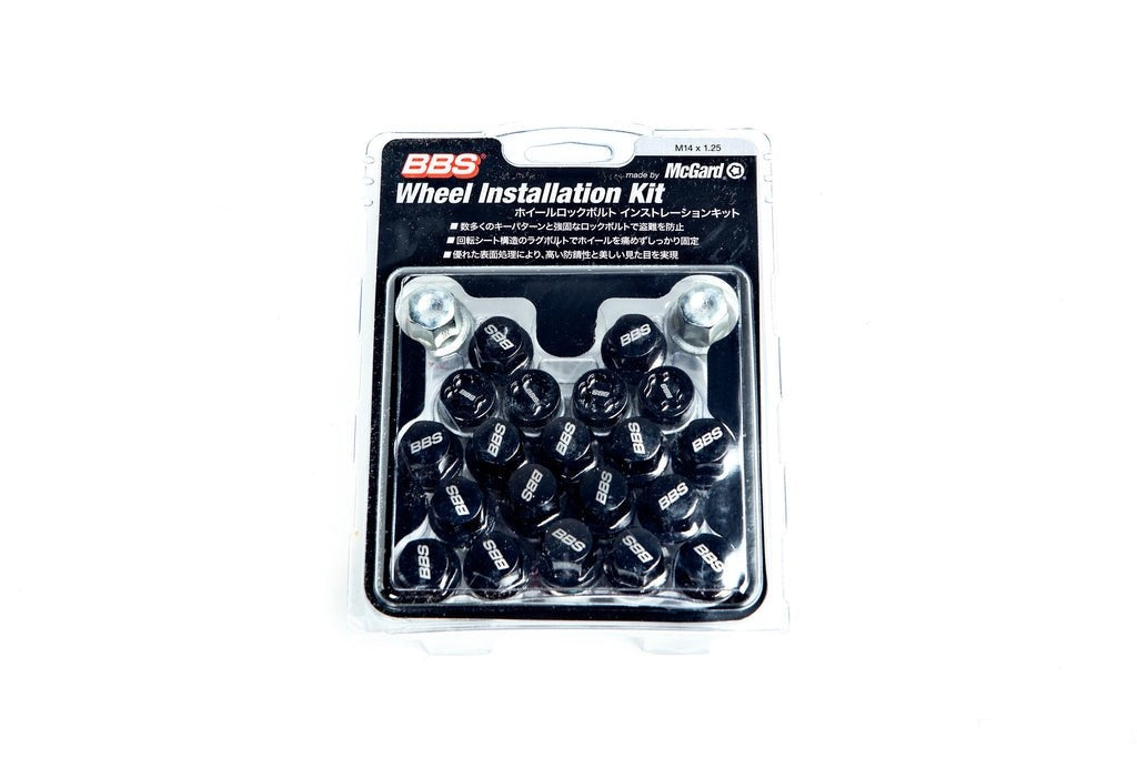 BBS M14x1.25 Locking Wheel Bolt Set - Black Chrome-Wheels-Silicon Valley Bimmer
