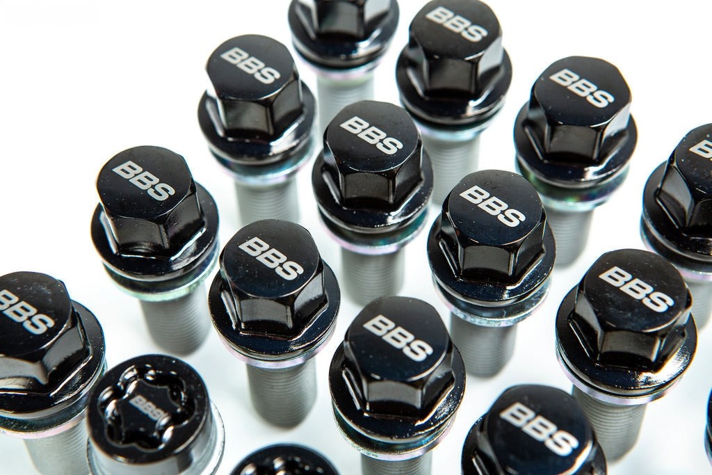 BBS M14x1.25 Locking Wheel Bolt Set - Black Chrome-Wheels-Silicon Valley Bimmer