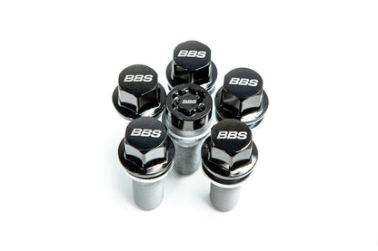 BBS M14x1.25 Locking Wheel Bolt Set - Black Chrome