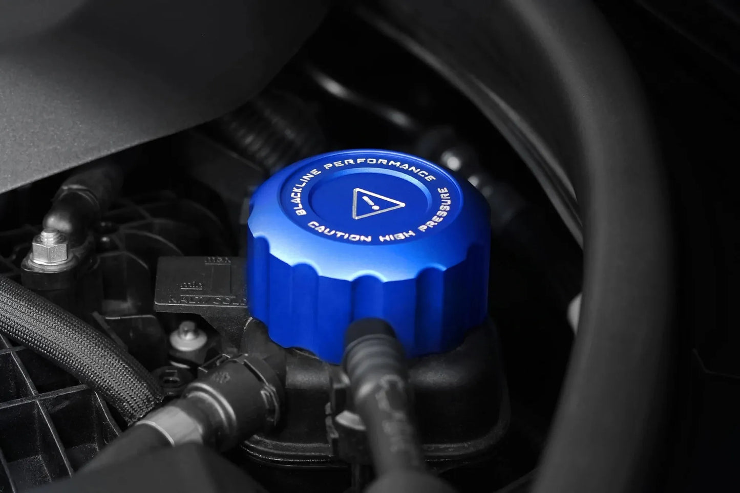 BMW 2021+ S58 Engine BLACKLINE Performance Motorsport BLUE Cap Set (Oil Cap / Coolant Caps)-Exterior-Silicon Valley Bimmer