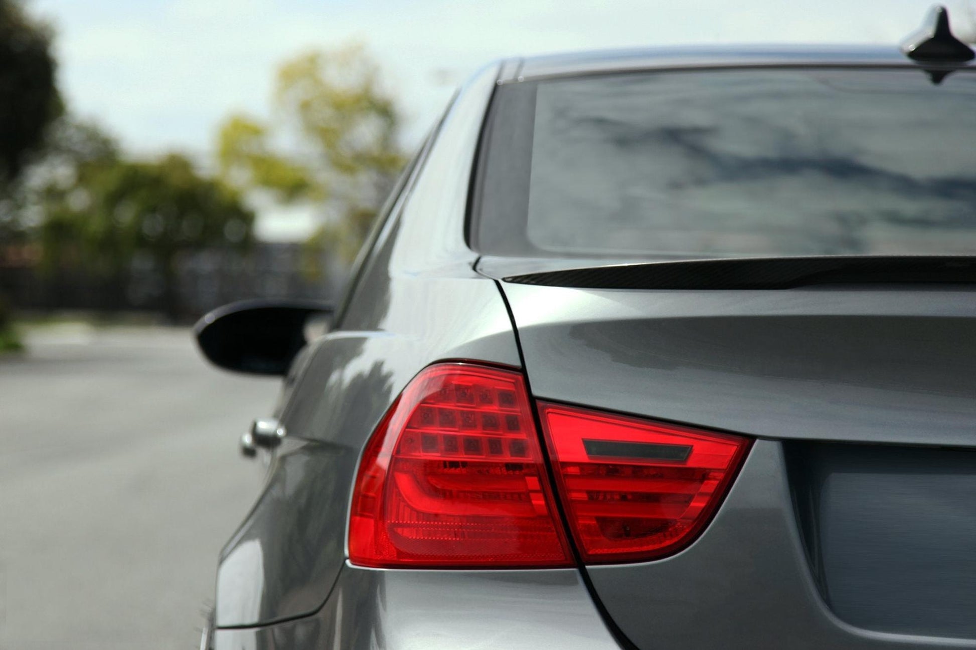 BMW 3 Series M3 2009-2011 (E90/E91 LCI) Blackline Taillight Overlay Kit-Exterior-Silicon Valley Bimmer