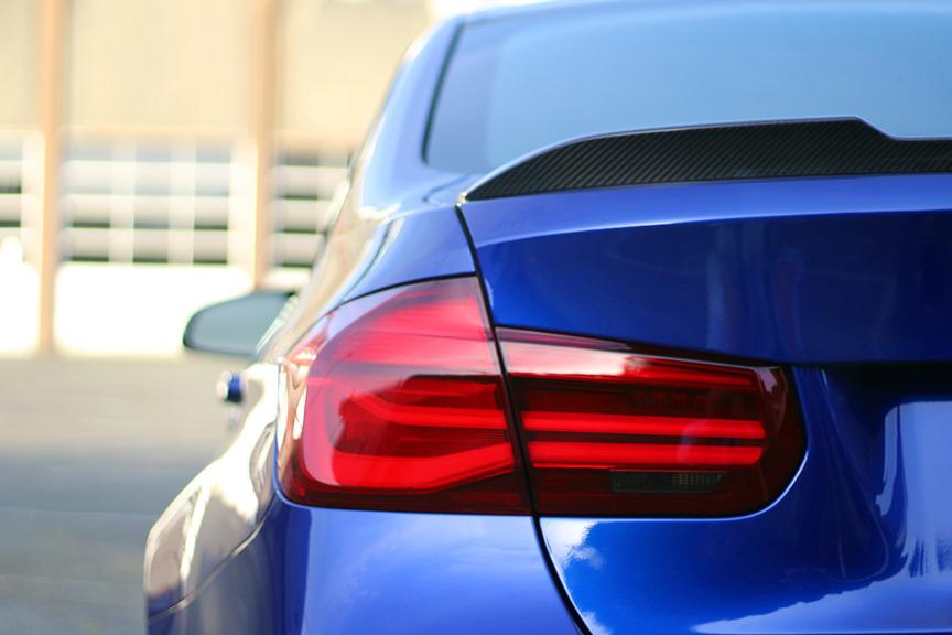 BMW 3 Series M3 2016-2018 (F30/F80 LCI) Blackline Taillight Overlay Kit-Exterior-Silicon Valley Bimmer