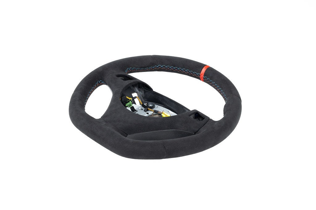 BMW E9X M3 / E82 1M Alcantara Steering Wheel Trim-Interior-Silicon Valley Bimmer