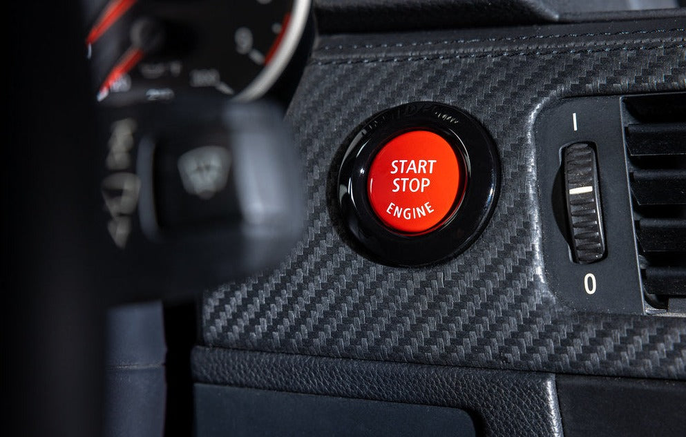 BMW E9X M3 Limited Edition Gloss Black Ignition Switch + IND Start / Stop Button-Interior-Silicon Valley Bimmer