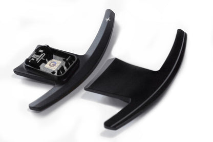 BMW F Chassis Blackline Spec Billet Paddle Shifter Set - Black-Interior-Silicon Valley Bimmer