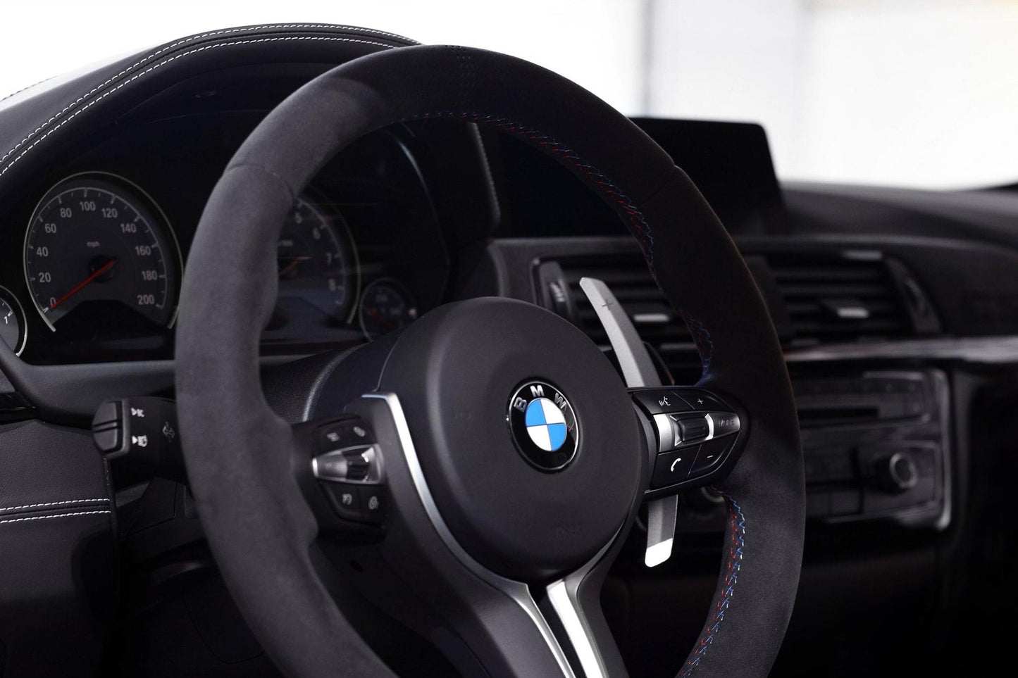BMW F Chassis Blackline Spec Billet Paddle Shifter Set - Black-Interior-Silicon Valley Bimmer