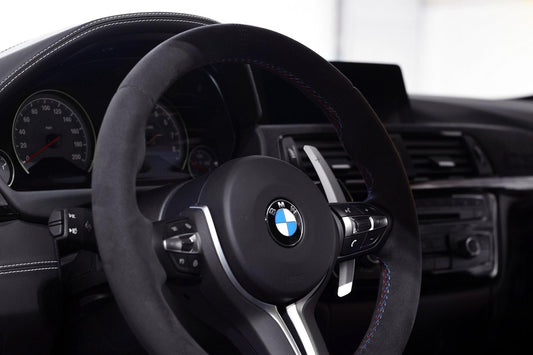 BMW F Chassis Blackline Spec Billet Paddle Shifter Set - Silver-Interior-Silicon Valley Bimmer