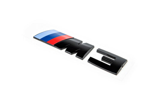 BMW F80 M3 Trunk Emblem - Gloss Black-Exterior-Silicon Valley Bimmer