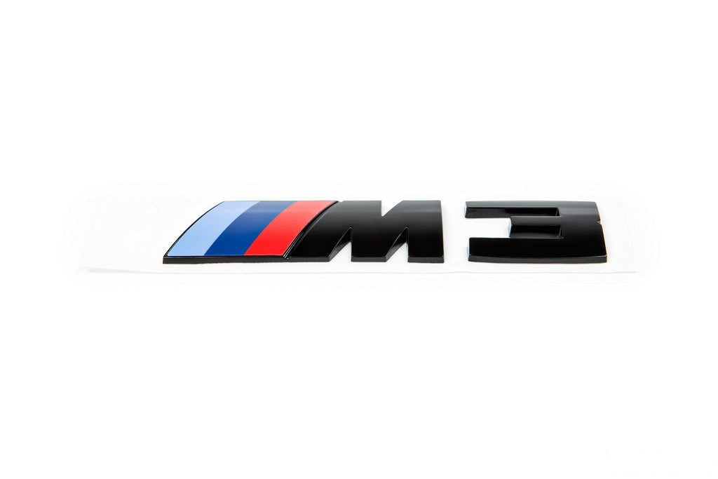 BMW F80 M3 Trunk Emblem - Gloss Black-Exterior-Silicon Valley Bimmer