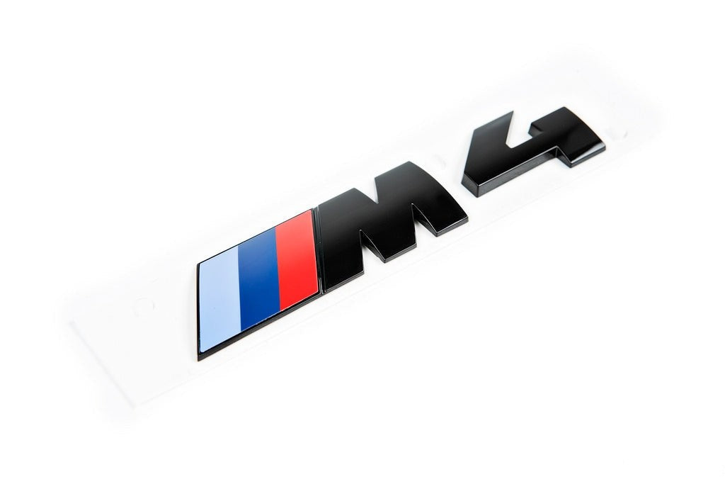 BMW F82 M4 Trunk Emblem - Gloss Black-Exterior-Silicon Valley Bimmer