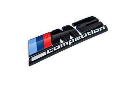 BMW F87 M2 Competition Trunk Emblem - Gloss Black-Exterior-Silicon Valley Bimmer