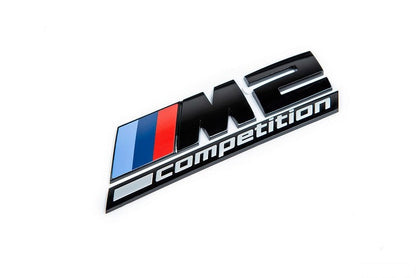 BMW F87 M2 Competition Trunk Emblem - Gloss Black-Exterior-Silicon Valley Bimmer