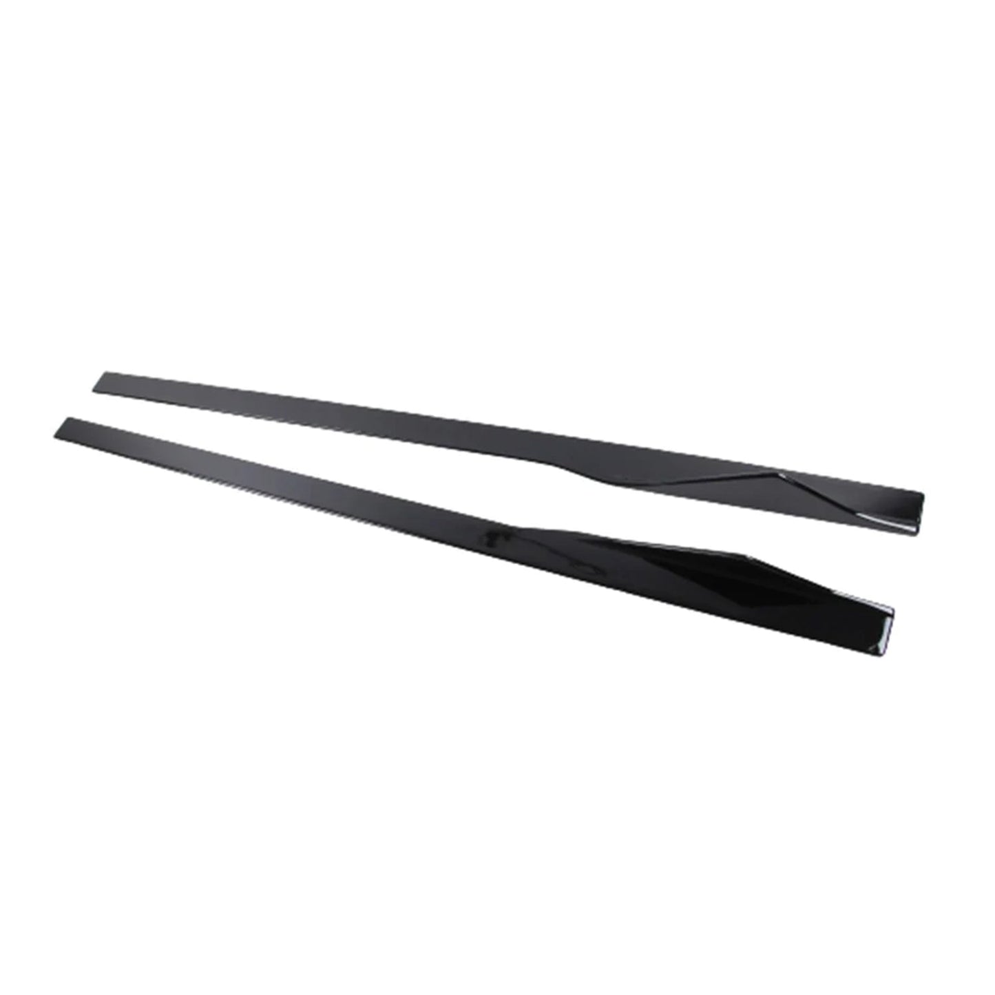 MHC Black BMW M2/2 Series Full Length Side Skirts With Fin In Gloss Black (F87/F22)