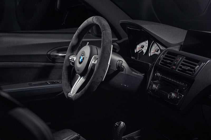 BMW F8X M Performance Steering Wheel Trim - Matte Carbon-Interior-Silicon Valley Bimmer