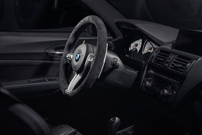BMW F8X M Performance Steering Wheel Trim - Matte Carbon-Interior-Silicon Valley Bimmer