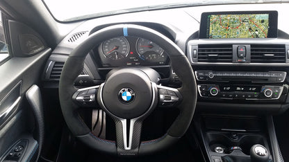 BMW F8X M Performance Steering Wheel Trim - Matte Carbon-Interior-Silicon Valley Bimmer