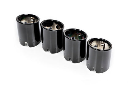 BMW F8X M3 / M4 Competition Package Exhaust Tip Set - Black Chrome-Exhaust-Silicon Valley Bimmer