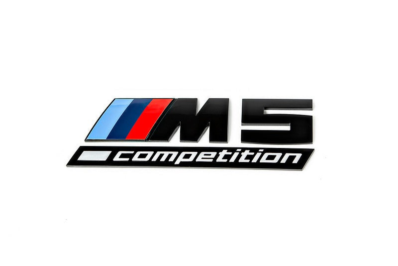 BMW F90 M5 Competition Trunk Emblem - Gloss Black-Exterior-Silicon Valley Bimmer