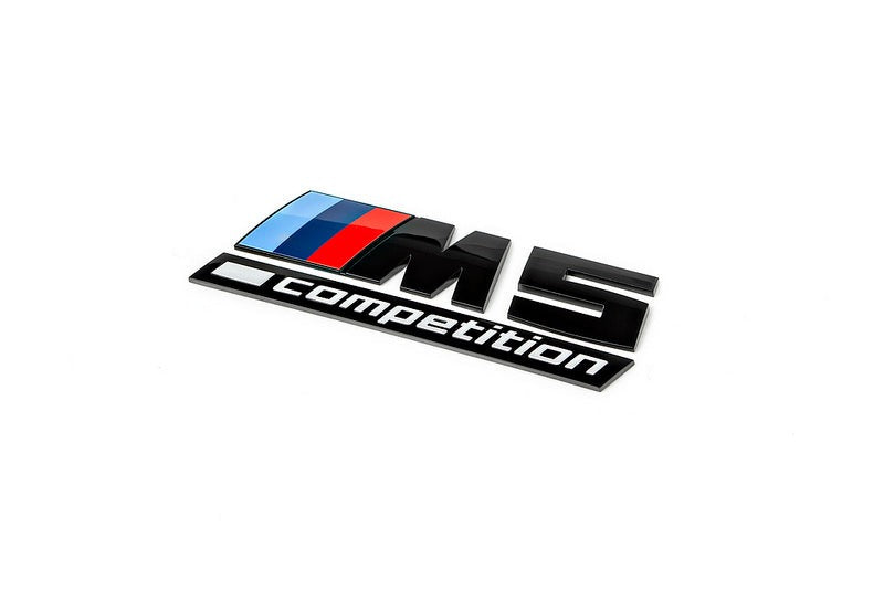 BMW F90 M5 Competition Trunk Emblem - Gloss Black-Exterior-Silicon Valley Bimmer