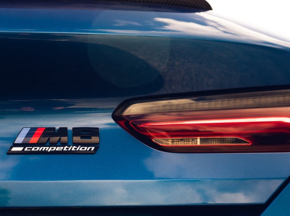 BMW F92 M8 Competition Trunk Emblem - Gloss Black-Exterior-Silicon Valley Bimmer