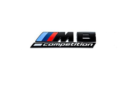 BMW F92 M8 Competition Trunk Emblem - Gloss Black-Exterior-Silicon Valley Bimmer