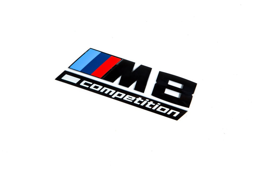 BMW F92 M8 Competition Trunk Emblem - Gloss Black-Exterior-Silicon Valley Bimmer