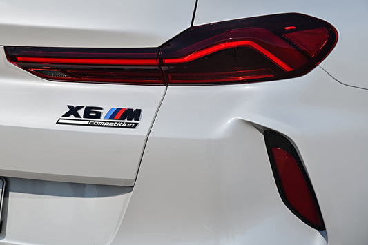 BMW F96 X6M Competition Trunk Emblem - Gloss Black-Exterior-Silicon Valley Bimmer