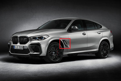 BMW F96 X6M Side Grille Set - Gloss Black-Exterior-Silicon Valley Bimmer
