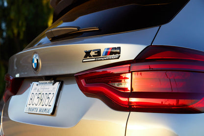 BMW F97 X3M Competition Trunk Emblem - Gloss Black-Exterior-Silicon Valley Bimmer