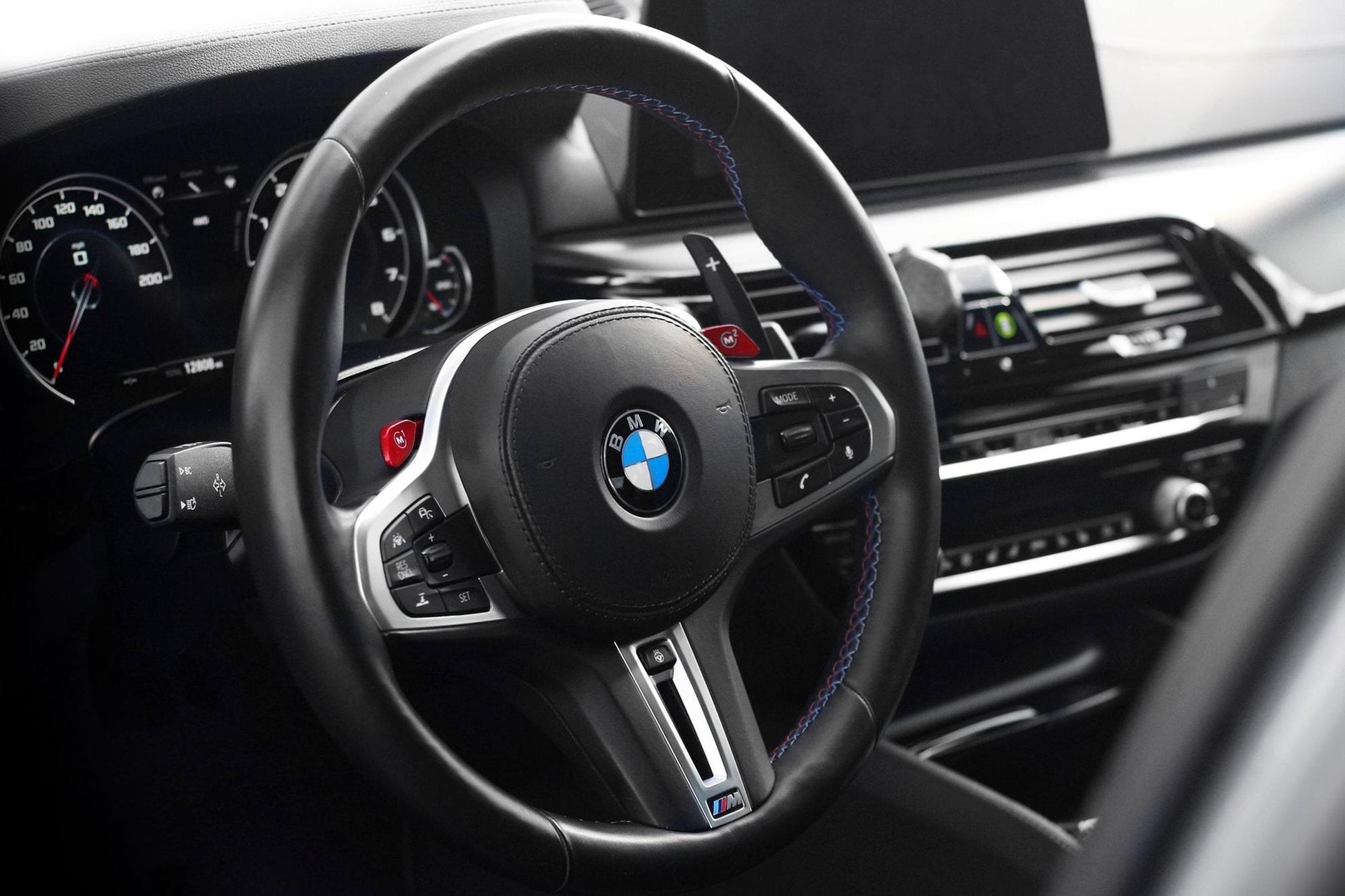 BMW G Chassis Blackline Spec Billet Paddle Shifter Set - Silver-Interior-Silicon Valley Bimmer