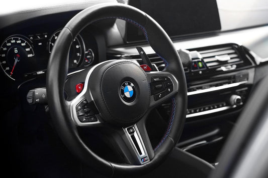 BMW G Chassis Blackline Spec Billet Paddle Shifter Set - Silver-Interior-Silicon Valley Bimmer